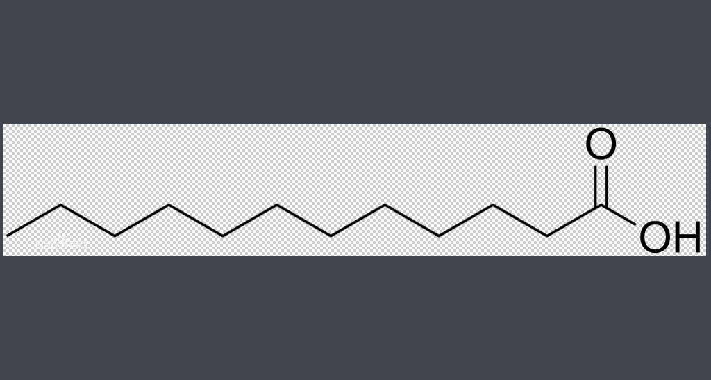 月桂酸结构式(图1)